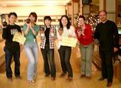 右から、karim・Susan・Keiko・Aiko・Yuko・僕