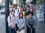 前列左から、Kaori・Eri・僕・Koji・Jennifer・Vincent